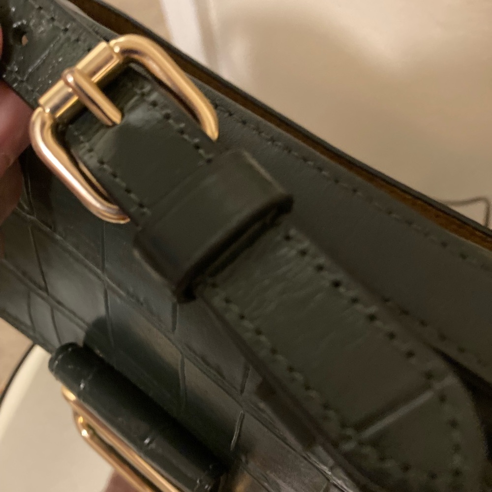 Coach deep green  Crocodile-Embossed crossbody bag “Morgan” - Picture 5 of 15